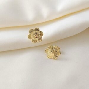 Brinco Flor Banhado 18k